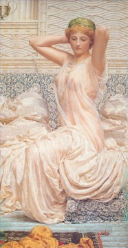 アルバート・ジョセフ・ムーア Painting - アルバート・シルバーの女性像 アルバート・ジョセフ・ムーア